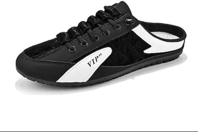 Casual Shoes for Men (Black & White, 6)