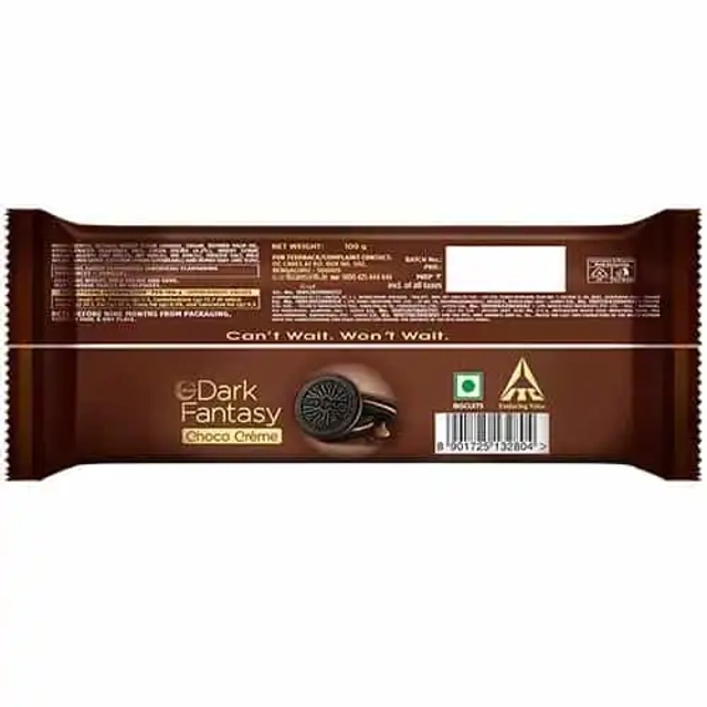 Sunfeast Dark Fantasy Biscuit Choco Creme 2X83 g (Buy 1 Get 1 Free)