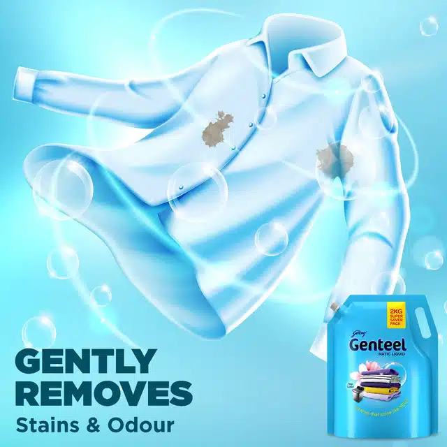 Godrej Genteel Matic Liquid Detergent For Top Load - 2 Kg