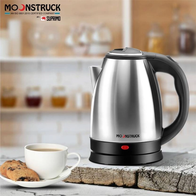 Moonstruck 1500 Watt Fast Heating 1.8L Stainless Steel Electric Kettle