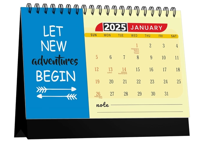 Accuprints Motivational 2025 Calendar for Desk for Motivational Planner Office Home Table New Marking Quotes,MB