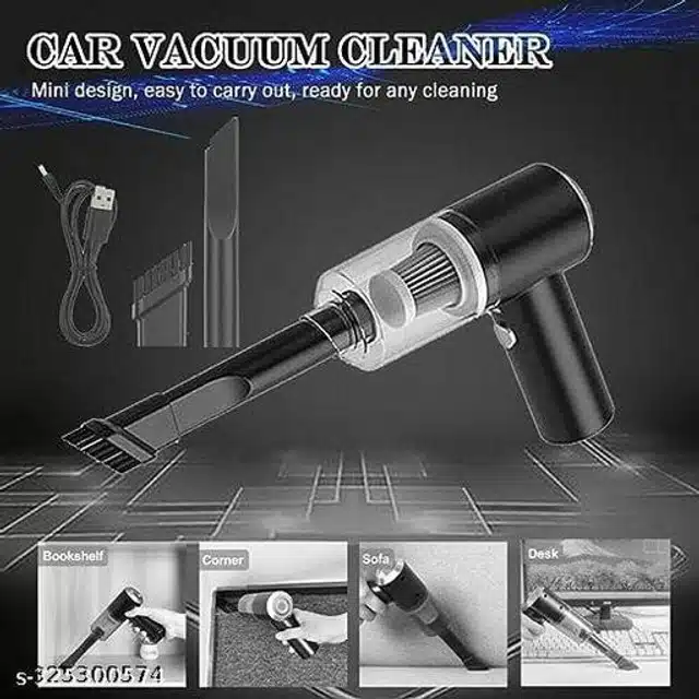 2 in 1 Car Vacuum Cleaner (Black)