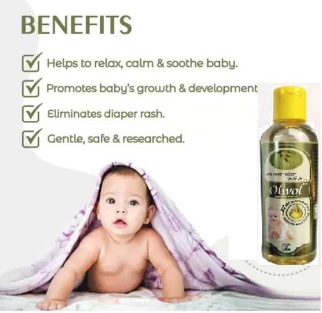 Austro Labs Olivol Baby Massage Oil (100 ml, Pack of 2)