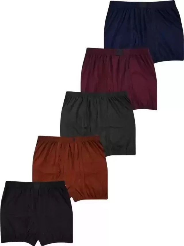 Cotton Trunks for Men (Multicolor, 95) (Pack of 5)