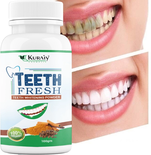 Kuraiy Cosmetic Teeth Fresh & Whitening Powder (100 g)