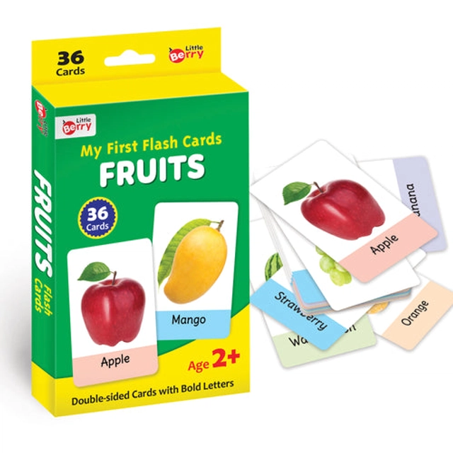 LITTLE BERRY My First Flash Cards - Fruits (36 Cards)