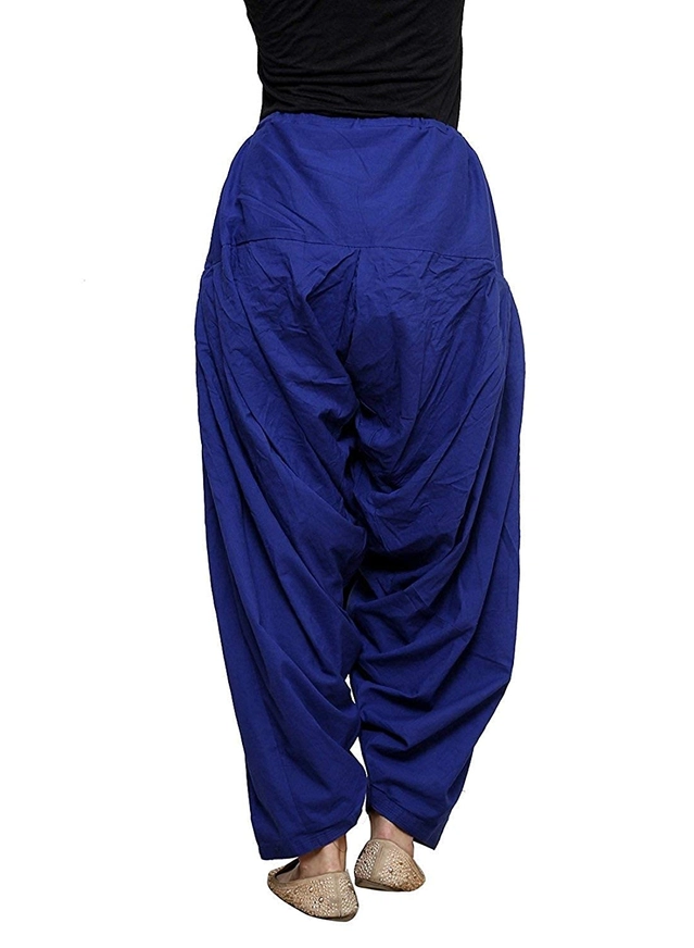 Cotton Solid Patiala for Women (Royal Blue, 28)