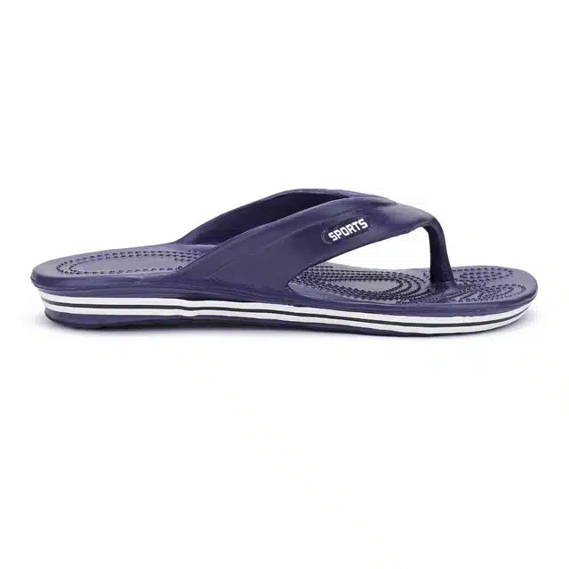 Flip Flops for Men (Navy Blue, 9)