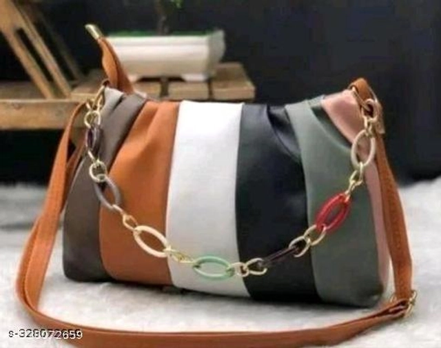 PU Sling Bag for Women (Multicolor)