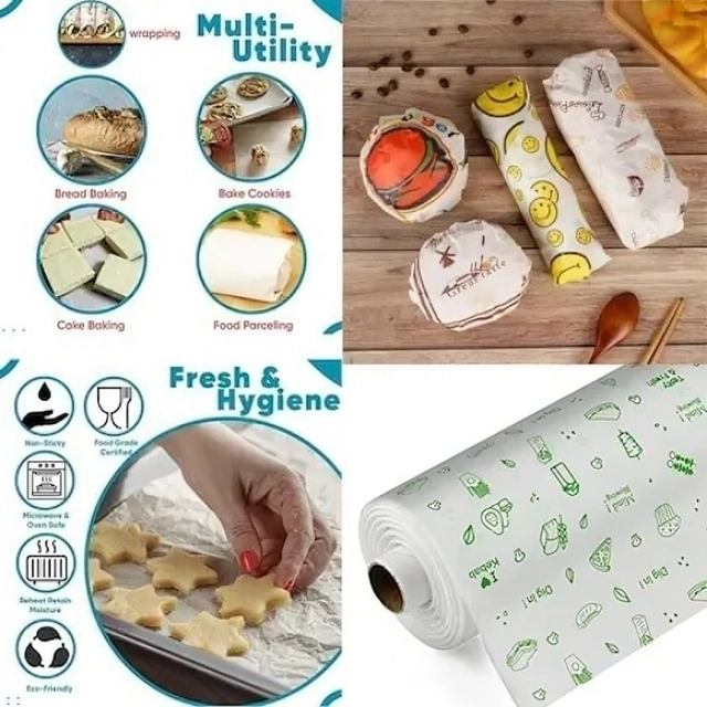 ANAND Food Wrapping Butter Paper Roll Pack of 2 - 11 Mtr