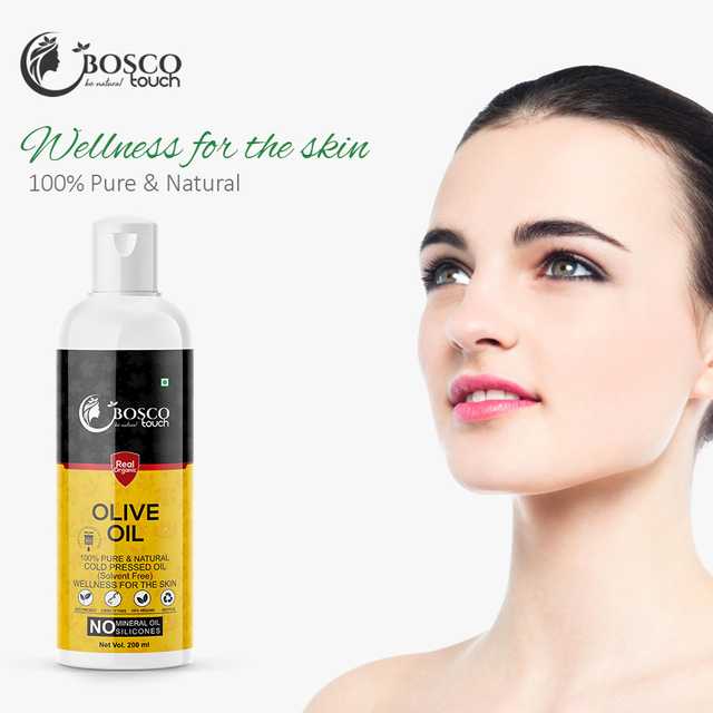 Bosco Touch Cold Pressed Olive Oil For Strengthens Hair Roots (200 ml) (For Men & Women) (B-165)