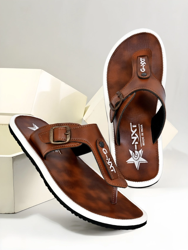 Flipflops for Men (Brown, 6)