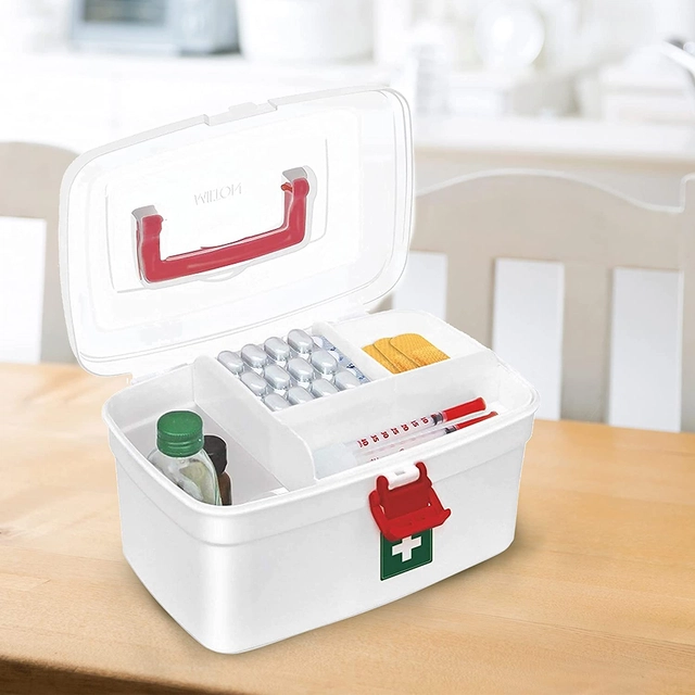 Milton First Aid Kit Storage Box (White)