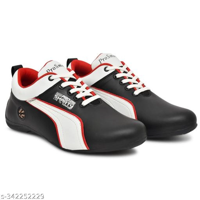 Sports Shoes for Men (Black & White, 6)