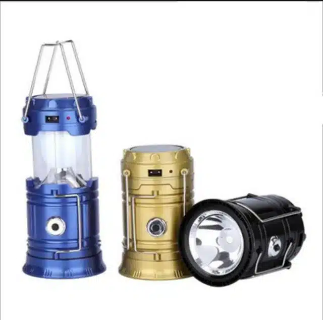 Portable Lantern Torch with Lamp (Multicolor, Set of 1)