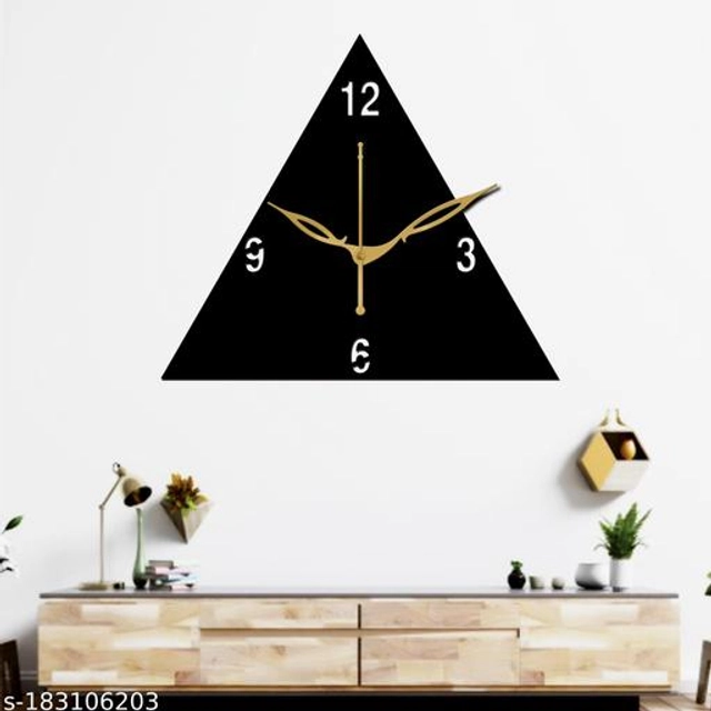 Wooden Wall Clock (Black)