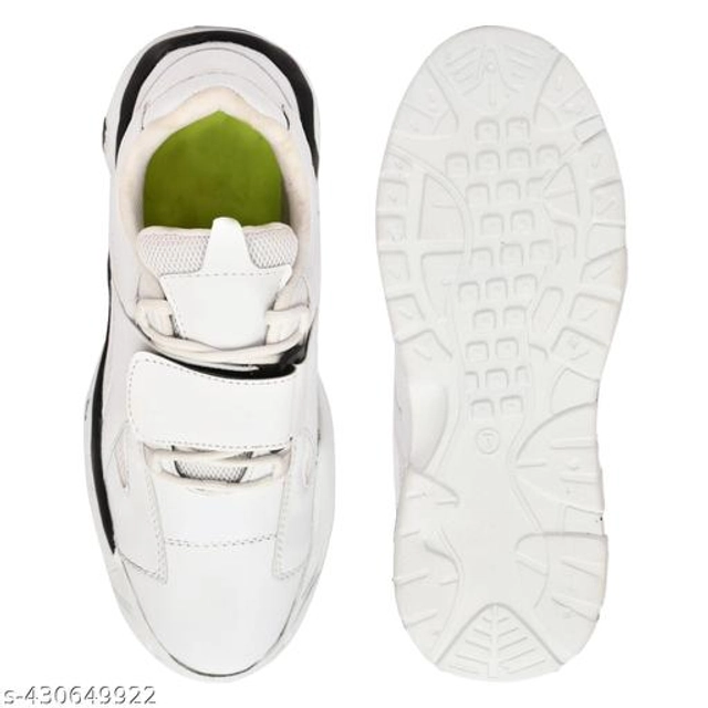 Casual Shoes for Men (White, 6)