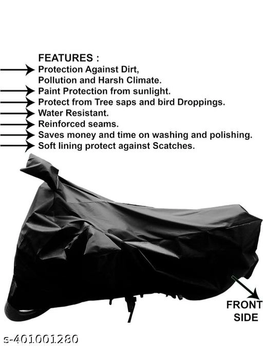 Polyester Cover for Motorcycle (Black)