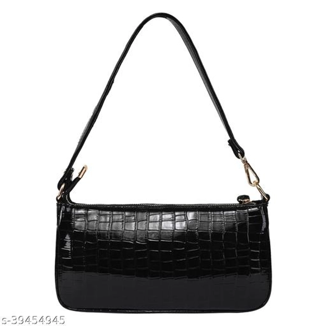 PU Handbag for Women (Black)