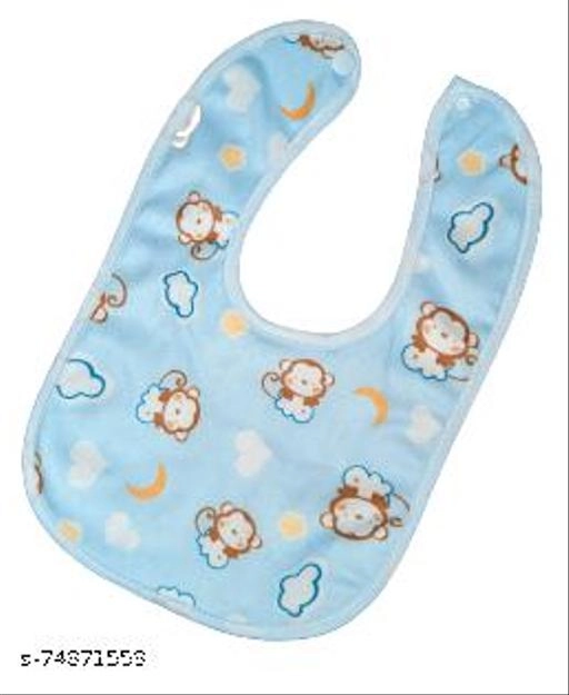 Polycotton Printed Bibs for Baby (Multicolor, Pack of 6)