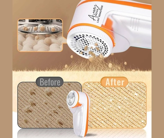 Electric Lint Remover (White & Orange, 100 W)