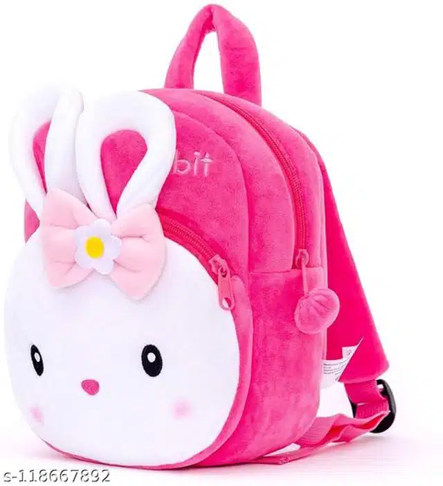 Plush School Bag for Kids (Pink)