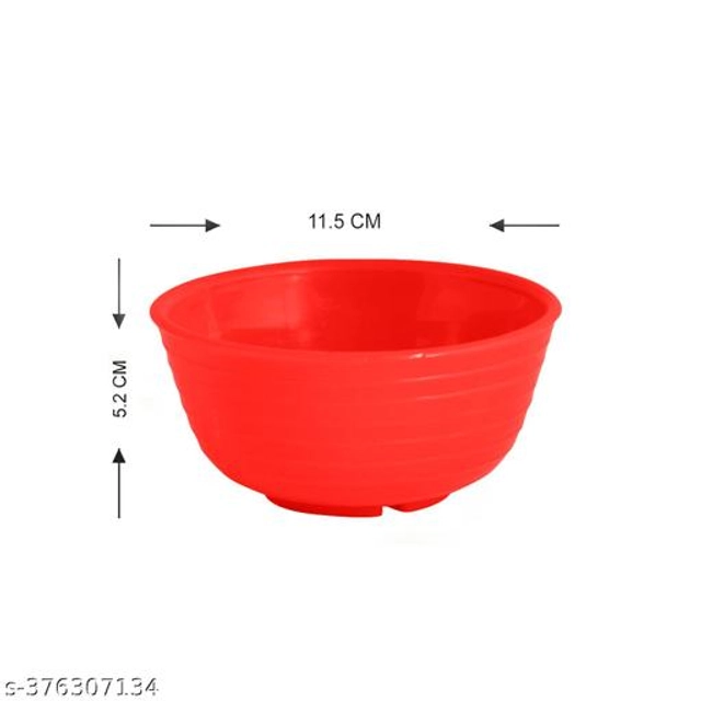 Plastic Bowls (Multicolor, 300 ml) (Pack of 12)