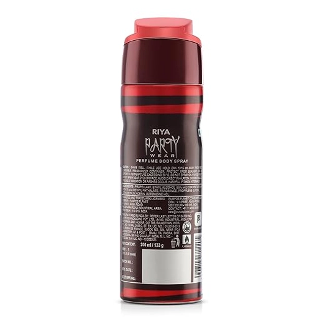 Riya Party Wear Perfume Body Spray for Men & Women (200 ml)