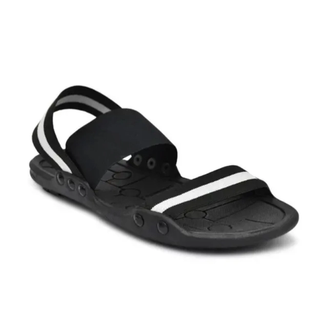 Sandals for Men (Black, 6)