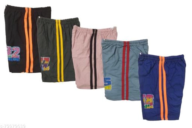 Cotton Capris for Boys (Multicolor, 2-3 Years) (Pack of 5)