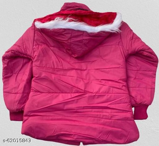 Polyester Jacket for Girls (Pink, 18-24 Months)