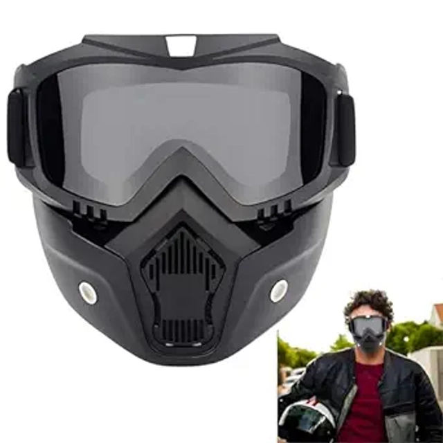 Anti Scratch Uv Protective Riding Face Mask (Black)