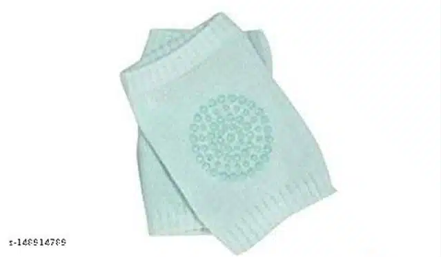 Cotton Anti-Slip Knee Protector Pads for Infants (Sea Green)