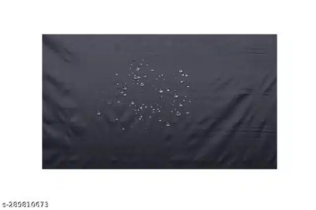 Polyester Double Bed Mattress Protector (Black, 72x75 inches)