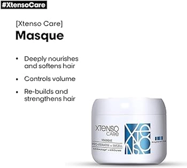 Loreal Xtenso Care Shampoo (250 ml) with Hair Mask (196 g) (Set of 2)