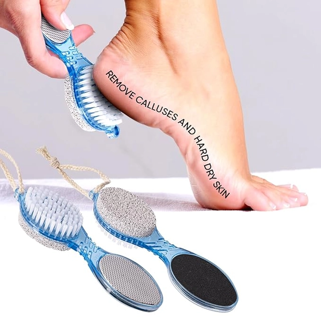 4 in 1 Foot Pedicure Brush (Multicolor)