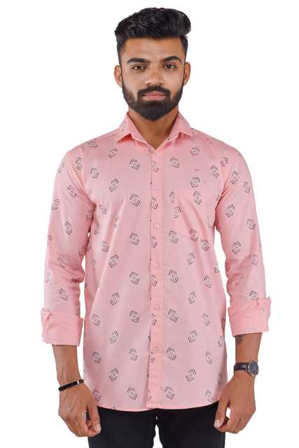 Trendy Shirt for Men (Pink, L) (LP-11)