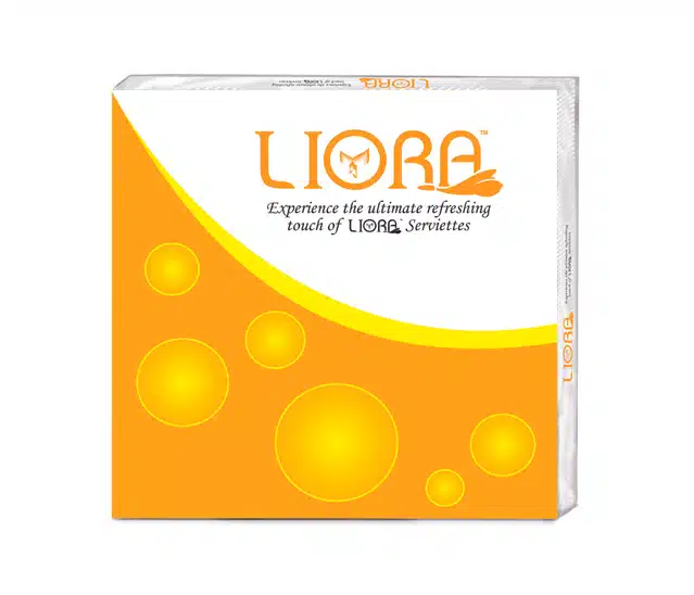 Liora 50 Pulls Paper Napkins (Pack of 2, 40x40 cm)