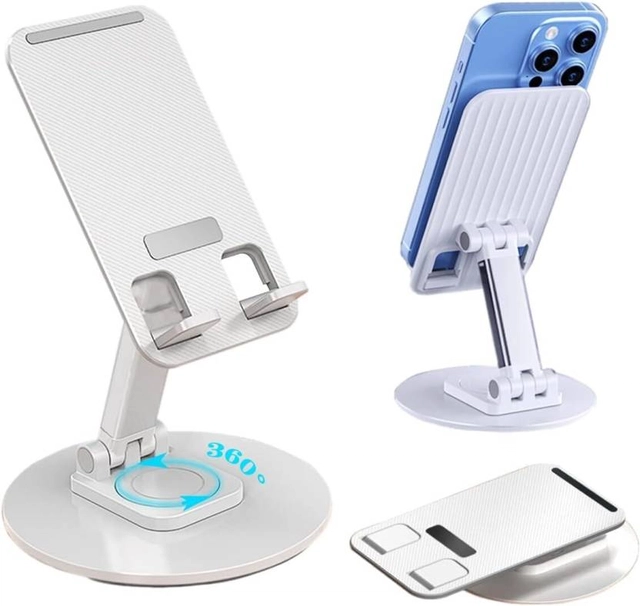 IMMUTABLE Mobile Phone Stand 360 degree Rotation Height & Angle Adjustable for & Tablet Mobile Holder (Pack of 1)