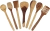 Wooden Spatula Kitchen Tools Set (Brown, Set of 7)