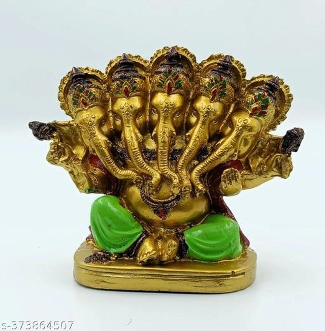 Panchmukhi Ganesh Ji Idol (Multicolor)