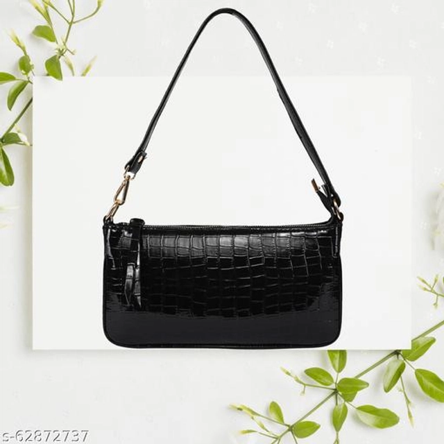 PU Handbag for Women (Black)