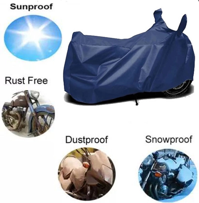 Polyester Semi-Waterproof Universal Motorcycle Cover (Blue)