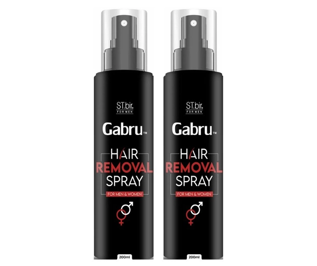 Gabru Hair Removal Spray (200 ml, Pack of 2)