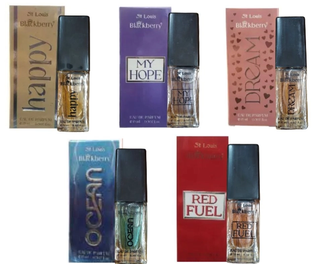 Combo of Happy Perfume, My Hope Perfume, Dreams Perfume, Ocean Perfume, Red Fuel Perfume (15 ml, Pack of 5)