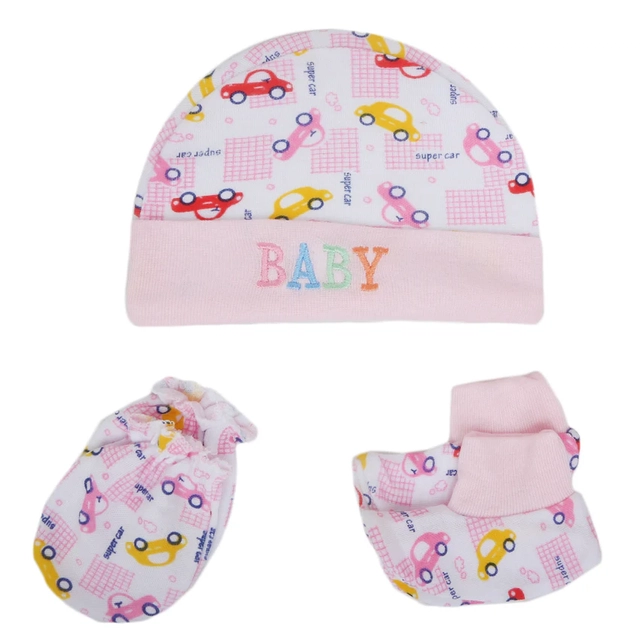 Cotton Cap for Baby (Multicolor, 0-6 Months)