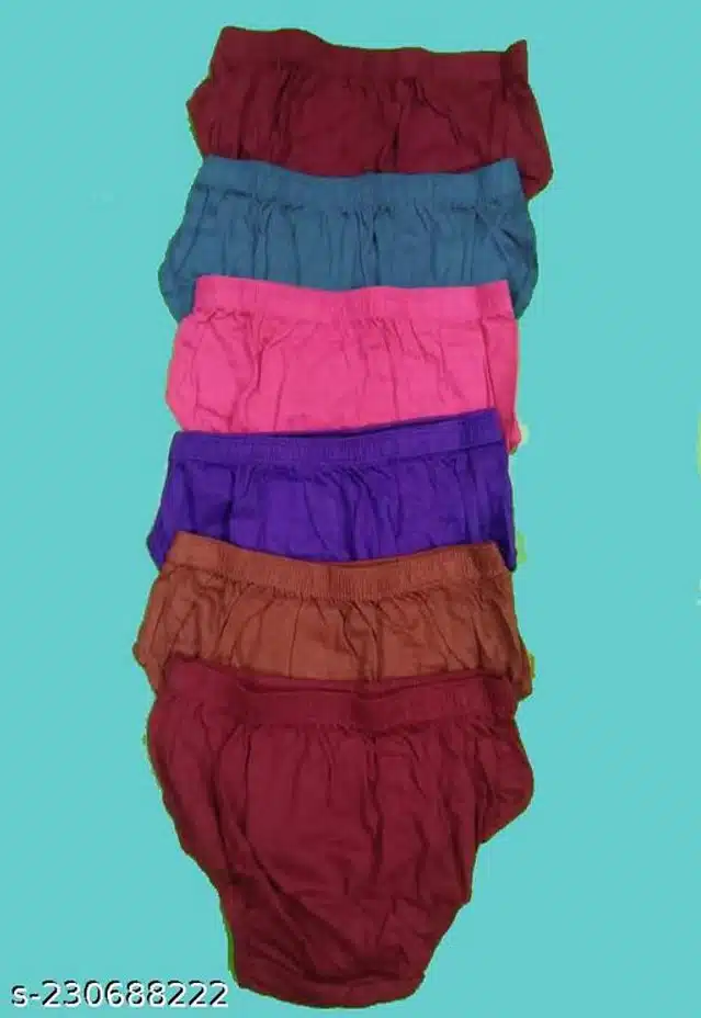 Cotton Blend Briefs for Women (Multicolor, XXS) (Pack of 4)