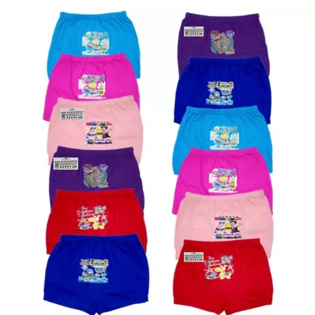 Cotton Printed Bottom Wear for Kids (Pack of 6) (Assorted, Free Size)