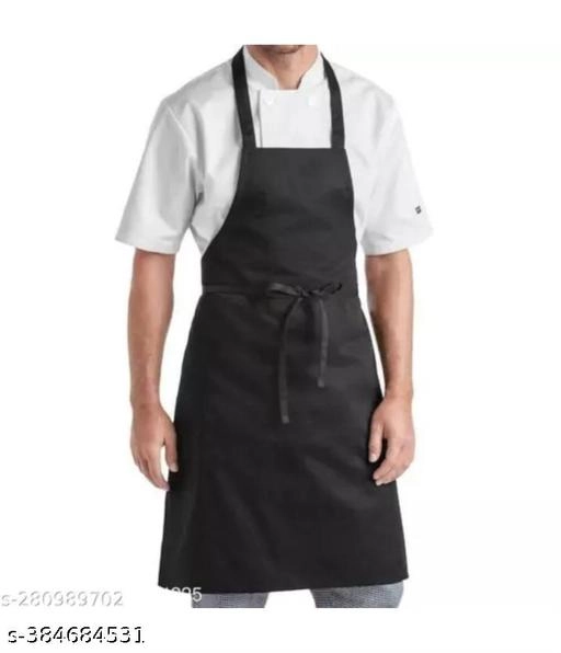 Cotton Apron for Men & Women (Black)