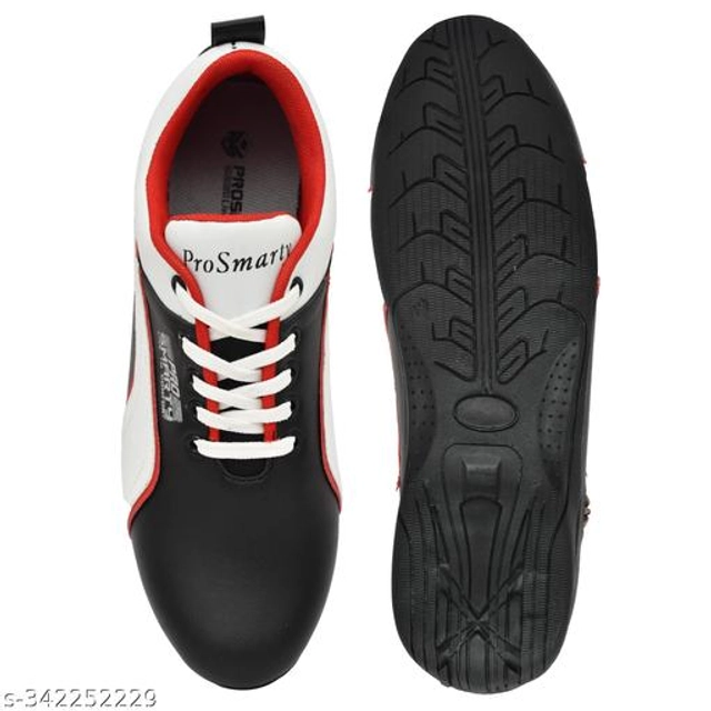 Sports Shoes for Men (Black & White, 6)